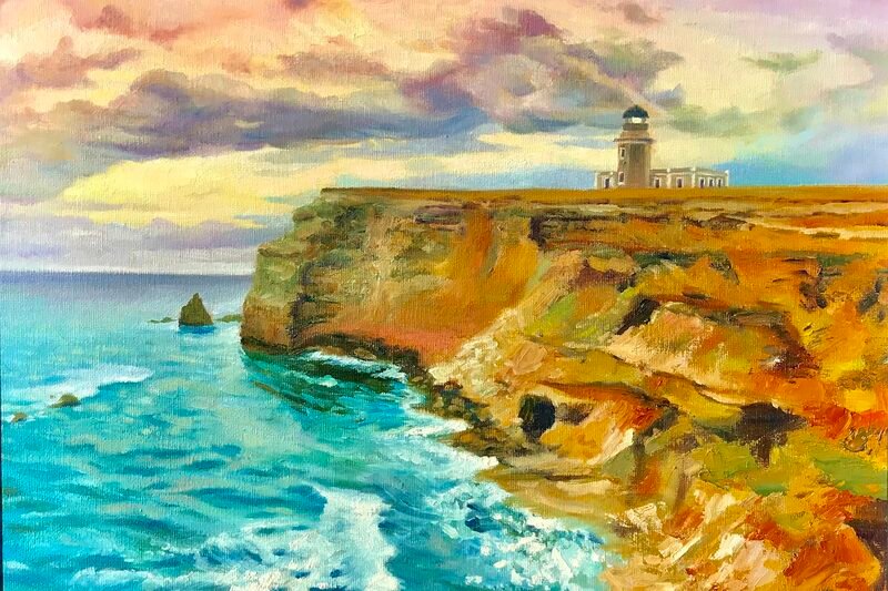 Light House — 11″ × 14″ by Qing Wang (Available)