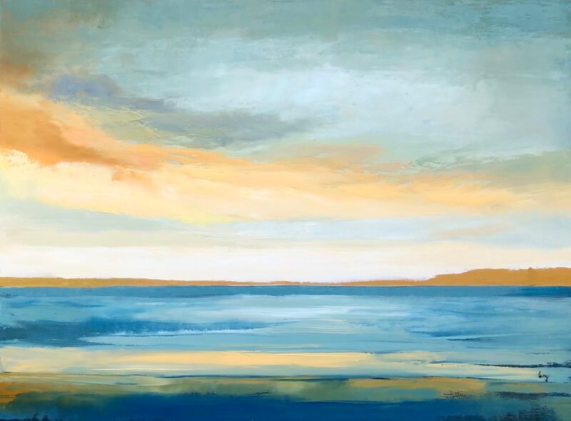 Peace Original — 36″ × 48″ by Qing Wang (Sold)