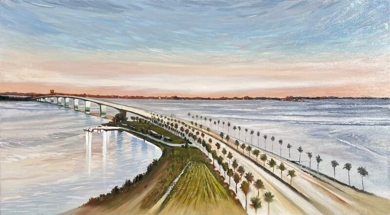 Ringling Bridge Commission by Qing Wang (Sold)