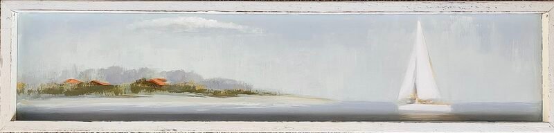 Beach Life — 18″ × 35″ by Qing Wang (Sold)