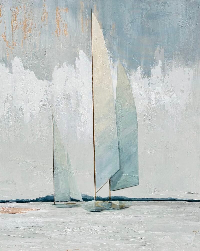 Boundless 1 — 72″ × 48″ by Qing Wang (Sold)