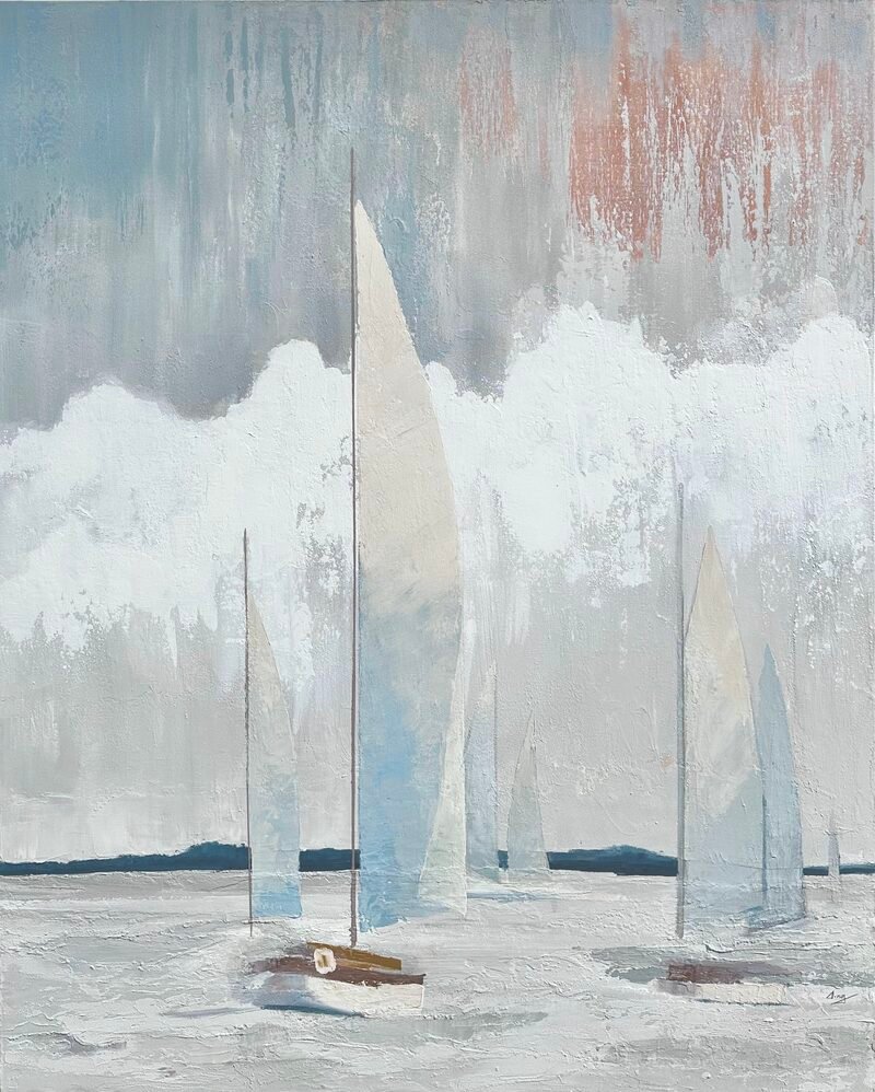 Boundless 2 — 72″ × 48″ by Qing Wang (Sold)