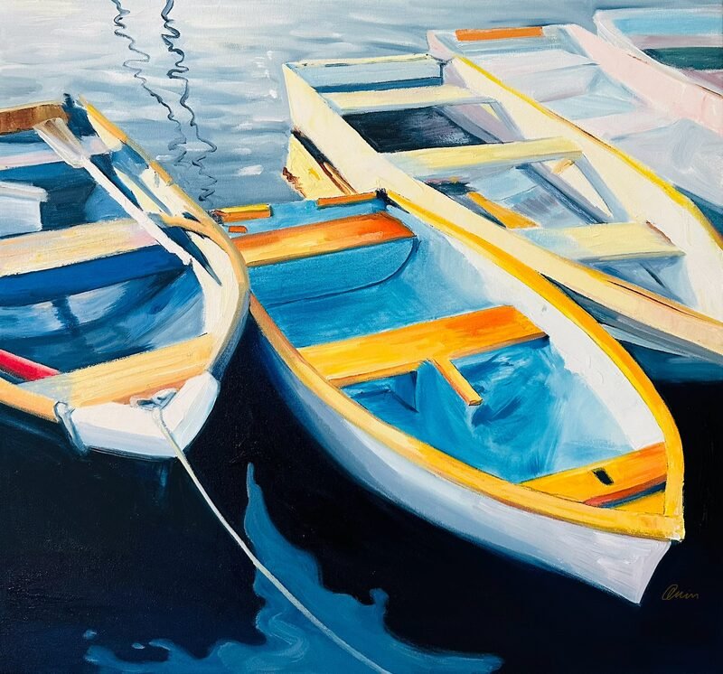 Inlet 1 — 30″ × 30″ by Qing Wang (Available)