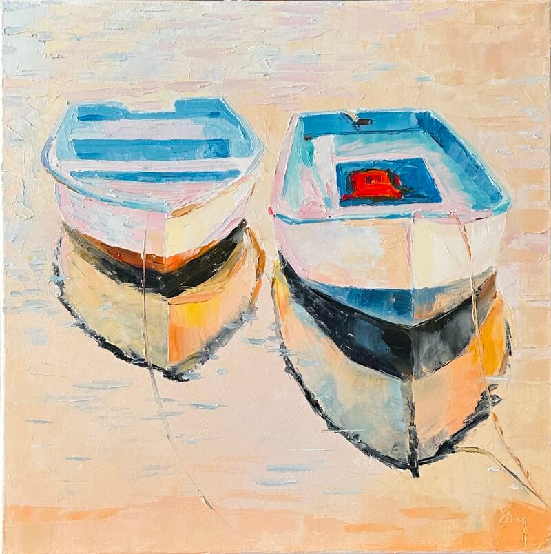 Inlet 2 — 20″ × 20″ by Qing Wang (Available)