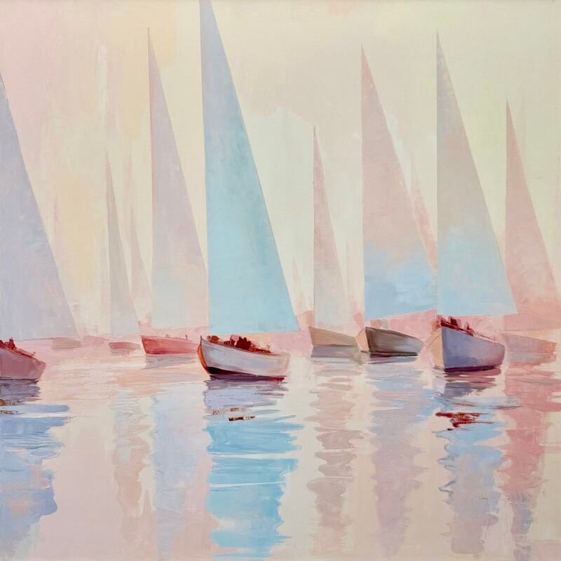 Magnificent 1 — 48″ × 48″ by Qing Wang (Available)