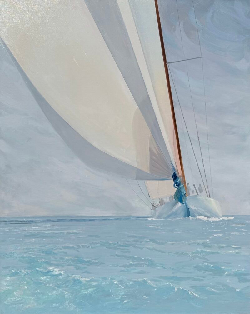 The Sail — 60″ × 48″ by Qing Wang (Available)
