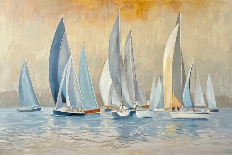 This Autumn — 48″ × 72″ by Qing Wang (Sold)