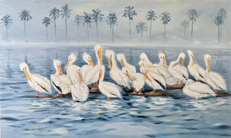 Mist — 36″ × 60″ by Qing Wang (Available)