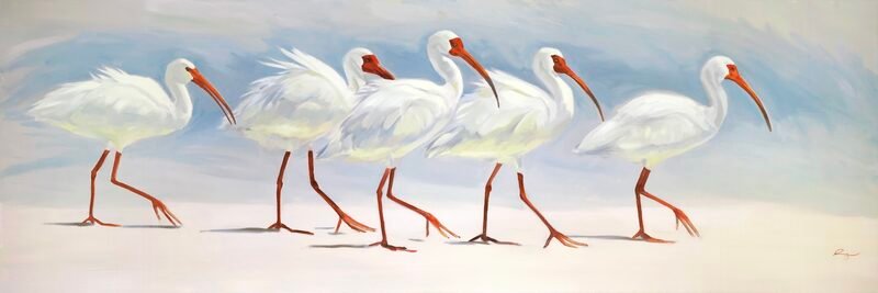 Sea Breeze — 20″ × 60″ by Qing Wang (Sold)