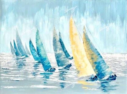 Sailboat Painting - Wings